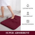 thumbnail image 4 of zanvin Bathroom Mat, Memory Foam Bath Mat 5 Set Bathroom Rugs for 5 Pcs Toilet Mats Universal Soft Comfortable Water Absorption Non-Slip Thick Machine Washable Easy Dry Dark Color, Men Gifts, 4 of 5