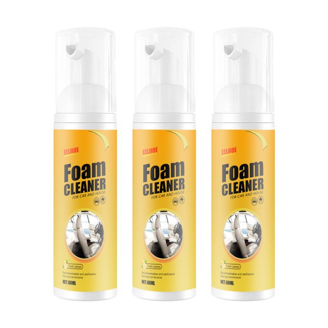 Yhmxh Spring Cleaning Kit BPA-free Foam Cleaner Multi-function Full Effect Foam Cleaner Spray Cleaner Foam 60ml Microfiber Cleaning Cloth Cleaning Supplies Car Cleaning Kit Eco-friendly cleaner