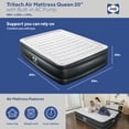thumbnail image 2 of Sealy Tritech 20" Air Mattress Inflatable Bed Queen with Built-In AC Pump, 2 of 11