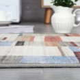 thumbnail image 2 of YUSAZENS 9 x 12 Modern Geometric Abstract Area Rug, Farmhouse Soft Foldable Accent Rug for Dorm, Playroom, Apartment, Non-Slip Carpet for Living Room Multi-color, 2 of 6