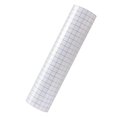 thumbnail image 1 of Clear Vinyl Transfer Paper Tape Roll - 12"x 5 FT w/Alignment Grid Application Tape for Sticky for Decals, Signs, Windows, Stickers Blue, 1 of 8