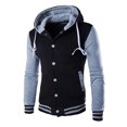 thumbnail image 1 of LUXUR Chandail à Manches Longues pour Homme, Décontracté, Automne, Gris, 4TG, 1 of 3