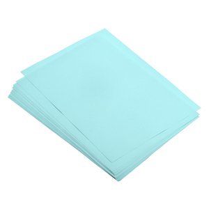 Uxcell 50 Feuilles Papier à copier coloré pour impression de bureau Formulaires d'invitation Projets d'art Bleu clair 8.27 x 5.83 de pouce
