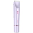 thumbnail image 2 of Tondeuse pour Femmes à Double Tête avec Chargement USB, Lames Rondes Doubles pour Zones Sensibles, Épilateur Étanche IPX7, Tondeuse en Acier Inoxydable pour Parties Intimes, Comprend Brosse et USB, 2 of 5