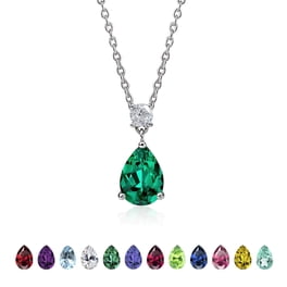 ZZkhGO Sweet Heart Crystal Pendant Necklace, Dainty Crystal
