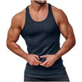 thumbnail image 3 of zfhfof Men's Workout Tank Top Ribbed Knit Sleeveless Gym Muscle T Shirts Bodybuilding Tee, 3 of 8