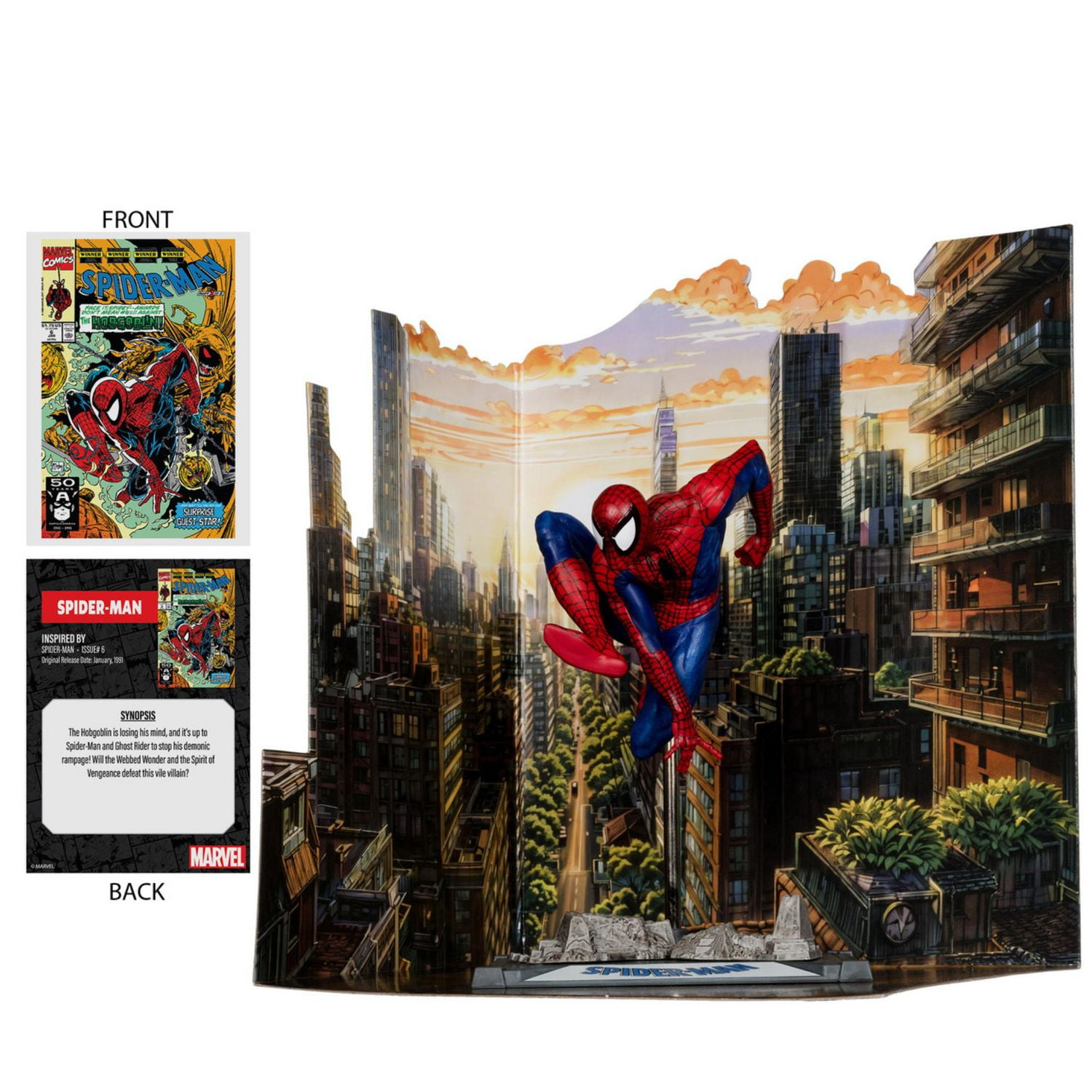 Spider-Man (Spider-Man #6) Posed Figure w/Scene