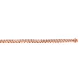 thumbnail image 1 of 14k Rose Solid Gold Miami Cuban Link Chain Necklace, 6mm, 24", 1 of 1