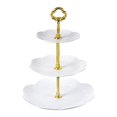thumbnail image 4 of Cake Rack 3 Tiers Serving Tray Decor Decorative Wedding Party Décor Fruit Snack Plates Cup Cake Stand for Parties Celebration B, 4 of 8