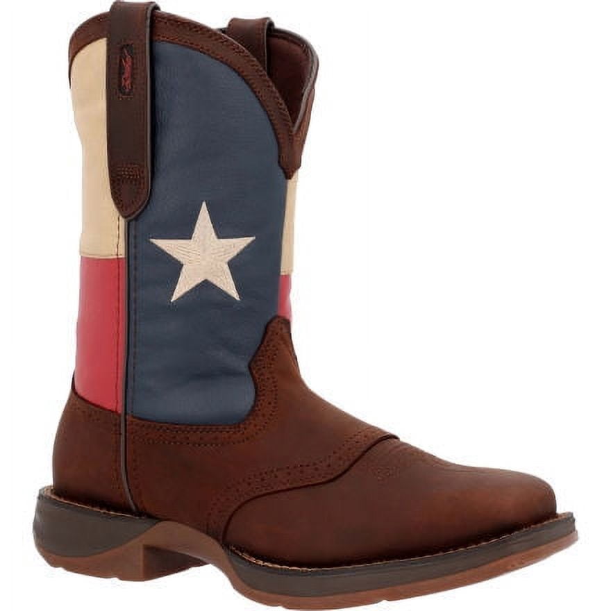Durango Men's Rebel⢠by Durango Western Boot Dark Brown/Texas Flag - DB4446