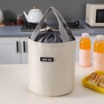 thumbnail image 5 of Boîte à Lunch Chauffante pour Travail Sac Isotherme Cylindre Sac Isotherme Grand Papier D\'aluminium Portable Rond Sac à Lunch pour Travail avec Sac Isotherme pour Riz, 5 of 5
