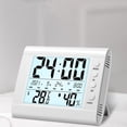 thumbnail image 1 of Chmadoxn Indoor Electronic Temperature Hygrometer Luminous Large Screen Digital Display Desktop Small Alarm Clock Household Temperature Hygrometer Household wet thermometer, 1 of 6