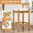 thumbnail image 2 of Costway 24" Counter Height Bar Stools Set of 4 with Backrests and Footrests for Dining Room, 2 of 9