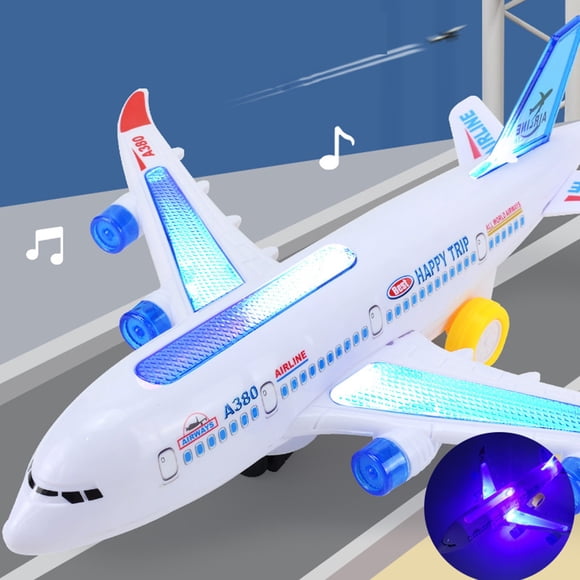 Big Savings! Universal Airplane Passenger Plane With Music Illuminated Toy Airbus Model Children's Toy Airplane Model Assembly Toy Sales Today Clearance!
