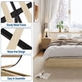 thumbnail image 3 of EDTara Wooden Platform Bed Frame, Twin/Full/Queen/King, Sturdy Slats, Simple Floor Bed, No Box Spring Required, 3 of 5