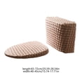 thumbnail image 3 of New Release,Split Toilet Cover, Elastic Fabric Cover for High Tank Models, All-Season Universal Household Toilet Cover, | 100%Polyester, Pink-101 $BS$3, 3 of 9