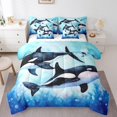 thumbnail image 1 of YST Cartoon Killer Whale 7-Piece Comforter Set, Ocean Theme, King, 1 of 4