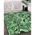 thumbnail image 3 of Ahgly Tapis d'Intérieur Lavable en Machine Carré Vert Émeraude Profond, 5 Pieds Carré, 3 of 7