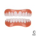 thumbnail image 1 of Silicone Upper/Lower Artificial False Teeth Veneers Dentures Paste V0H2, 1 of 9