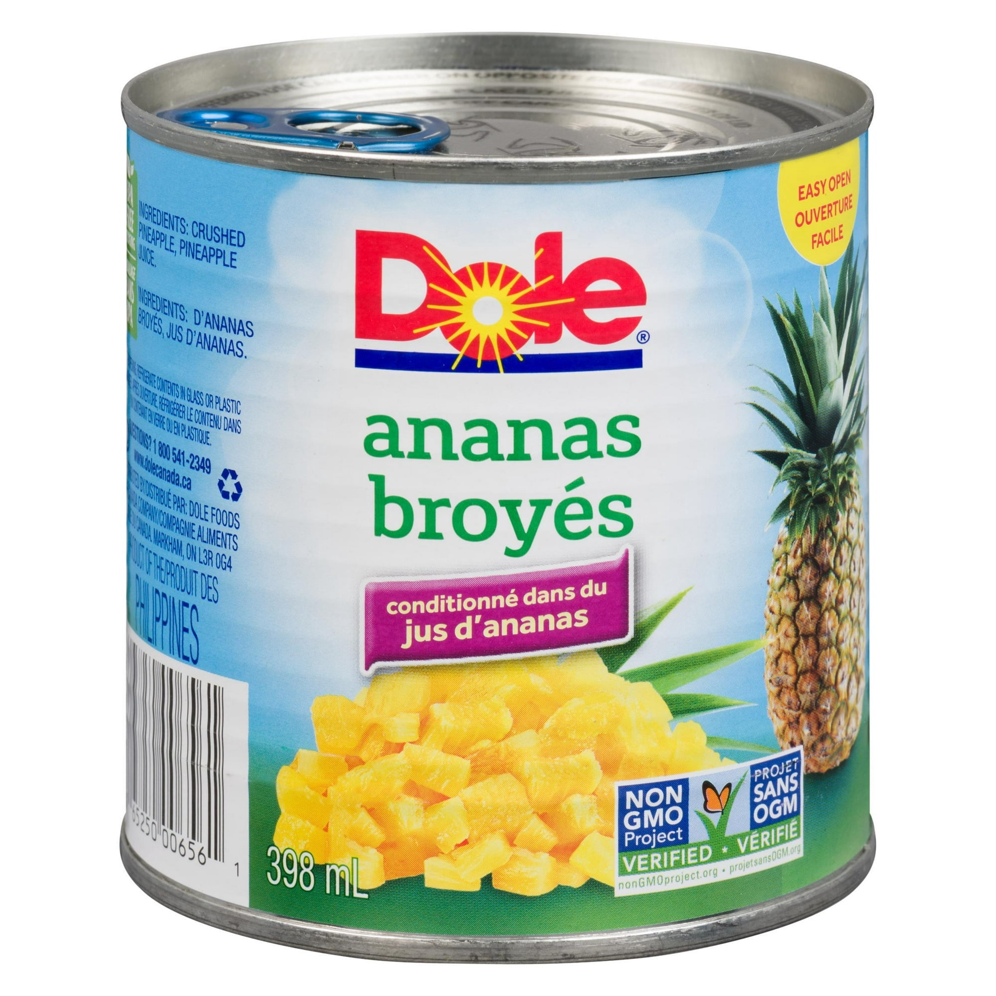 Dole Ananas Broyés dans du Jus d'Ananas