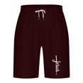 thumbnail image 4 of Diufon Men's Athletic Shorts Drawstring Waisted Outdoor Sport Shorts Spring Summer Hiking Shorts with Pockets, 4 of 4