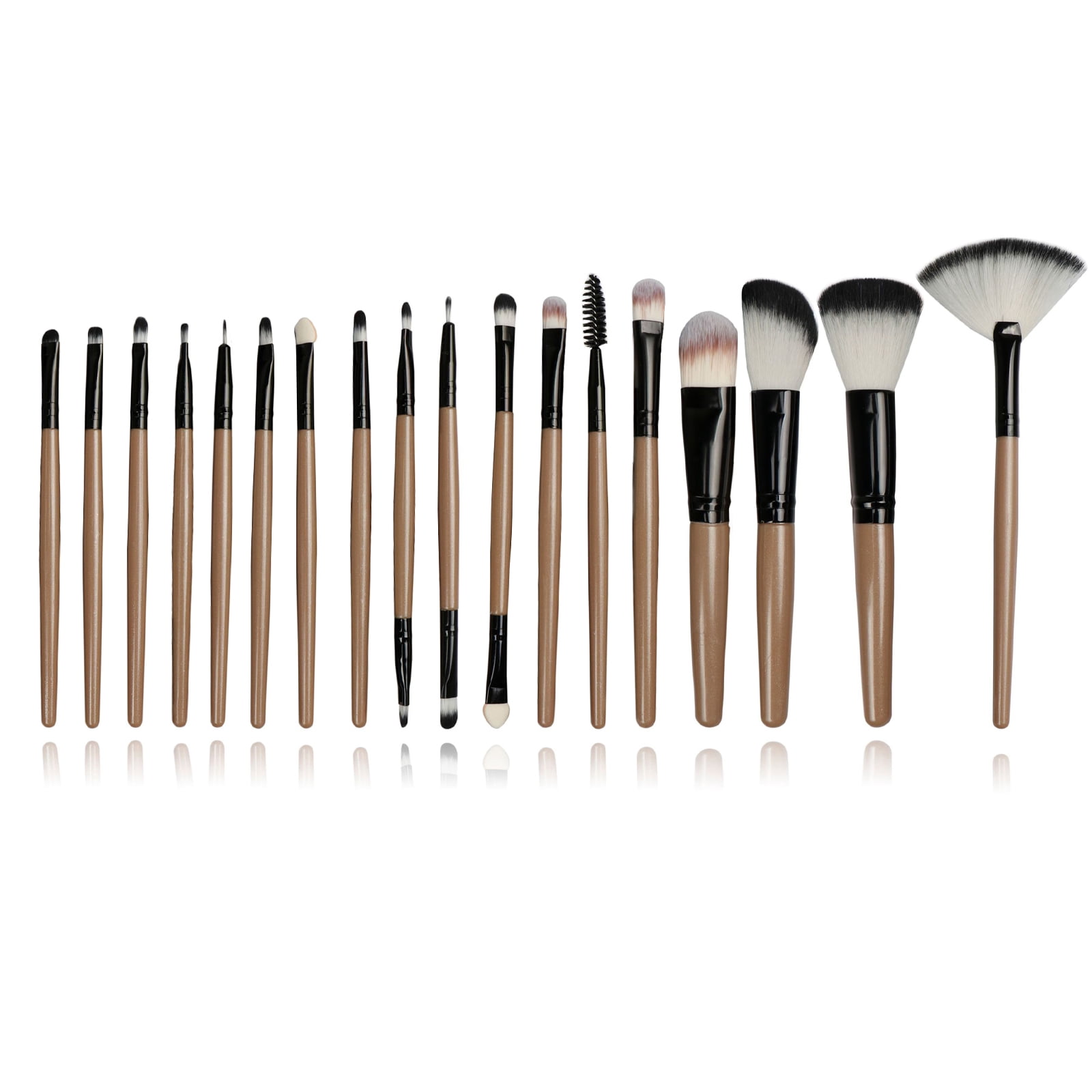 Yeacher 18pcs Makeup Brushes Kit for Foundation Powder Blush Eyeliner Eye Shadow Make Up Cosmetic Brush with Handle Synthetic Fiber Hair Brush Head