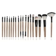 thumbnail image 3 of Ensemble Professionnel de 18 Pinceaux de Maquillage avec Poils en Fibres Synthétiques - Comprend un Pinceau Éventail et un Pinceau à Poudre (Modèle 7#), Outils Doux et Agréables pour la Peau pour Débutants et Pros, Format Portable pour un Usage Quotidien &, 3 of 5