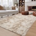 thumbnail image 2 of Hasoo 8' x 10' Large Area Rug High-Pile Plush Shag Rug Perfect for Living Rooms, Bedrooms, Dining Rooms, Light Khaki, 2 of 7