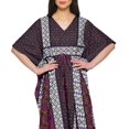 thumbnail image 3 of Moomaya Caftan pour Femmes Grande Taille Tenue d'Été Sortie de Plage Kimono Robe Caftan, 3 of 6