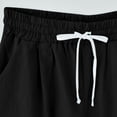 thumbnail image 4 of Birdeem Womens Summer Print Five Points Large Size Cotton Linen Pants Casual Pants, 4 of 6