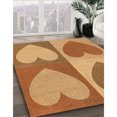 thumbnail image 3 of Ahgly Company Machine Washable Indoor Rectangle Transitional Orange Area Rugs, 5' x 7', 3 of 7