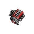 thumbnail image 4 of Yinanstore Miniature Engine Model ,Ornament ,1:64 Scene Decoration, Realistic Workshop Equipment Workshop Repair Prop Garage Scene Model Style F, 4 of 8