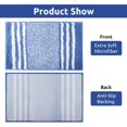 thumbnail image 4 of KAMA BRIDAL Microfiber Bathroom Rugs Set 3 Pieces Striped Bath Mats for Bathroom Floor Non-Slip Bath Rugs Fast Water Absorbent Shower Mat Ultra Soft Anti-Slip Backing Machine Washable, 4 of 8
