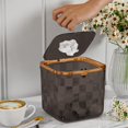 thumbnail image 1 of Desktop Small Trash Can with Lid for Office Desk,Bedroom,Kitchen Table,Car,and Study Room Compact Mini Garbage Bin with Non Bottom,Pressure Ring Bag Holder,Durable Plastic Wastebasket for, 1 of 6