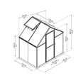 thumbnail image 4 of Canopia by Palram Mythos 6 ft. x 4 ft. Greenhouse - Silver, 4 of 9
