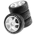 thumbnail image 4 of segolike Pneus de Roue en Caoutchouc 4x de Rechange pour Modèle 1/8 de Buggy Accessoires Bricolage Blanc, 4 of 7