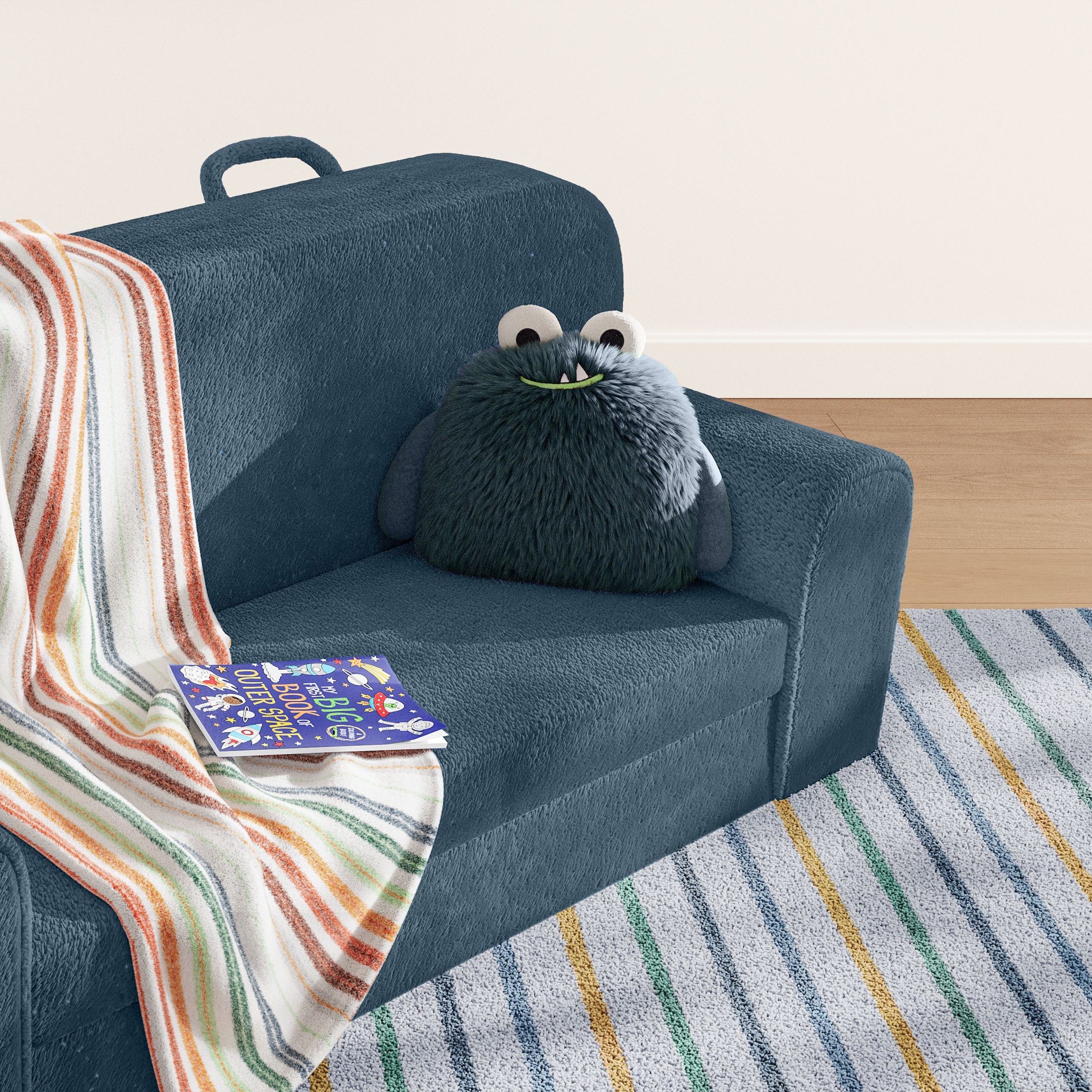 Coussin décoratif Mainstays Kids motif monstre, 13 po x 13 po