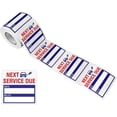 thumbnail image 1 of 150 PCS Huile Changement Service d'Entretien Automatique en Raison de Rappel Autocollants Étiquettes en Rouleau avec Ligne de Perforation (Chacune Mesure 2 X 2 Pouces, Bleu), 1 of 3