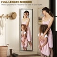 thumbnail image 4 of HOMCOM Full Length Mirror Standing Leaning Wall 64" x 21" Grey Wood Grain, 4 of 9