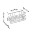thumbnail image 3 of Sponge Caddy for Kitchen Sink with Auto-Draining Tray and Towel Hanging Rod 9.05 in L x 4.33 in W x 3.54 in H, 3 of 6