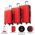 thumbnail image 4 of AIR CANADA Eerie – Ensemble de Bagages Rigides 3 Pcs, Léger, Valise Rigide Extensible avec Roues Pivotantes pour le Voyage. Valises Grandes 28 Pouces et 24 Pouces et Bagage de Cabine, 4 of 10