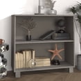 thumbnail image 1 of vidaXL Sideboard HAMAR Light Grey 85x35x80 cm Solid Wood Pine, 1 of 4