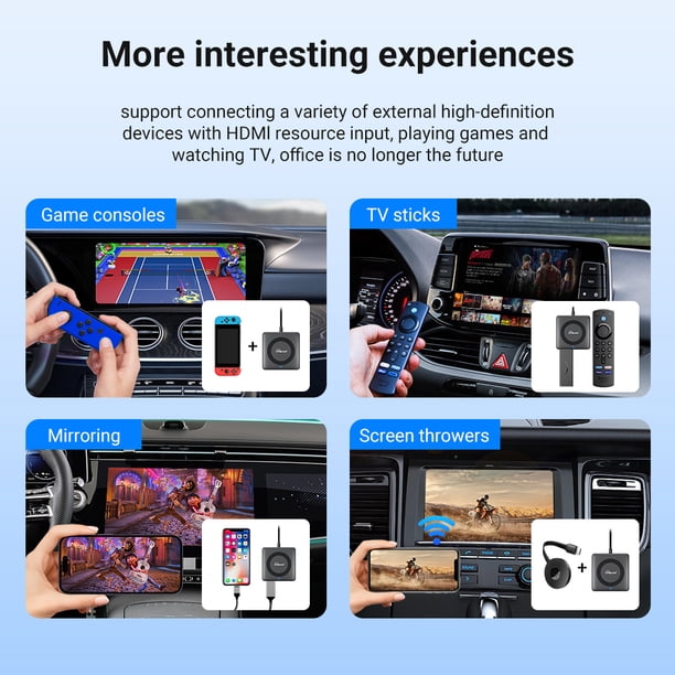 Ottocast Car TV Mate Max 2K HDMI Input Converter for Amazon Fire