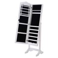 thumbnail image 2 of Topbuy Jewelry Armoire Cabinet with Adjustable Mirror and Lockable Design, White, 2 of 8
