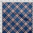 thumbnail image 3 of oneOone Georgette Viscose Fabric Tartan Check Print Sewing Fabric BTY 42 Inch Wide, 3 of 4
