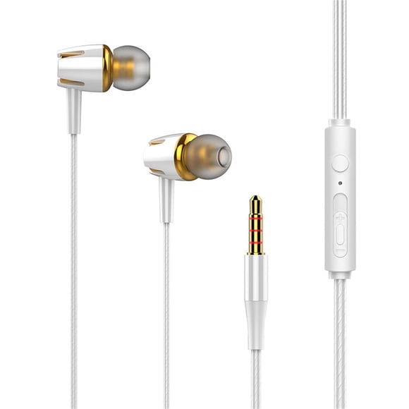3 5mm Stereo InEar Wired Headphones with Microphone for Phone PC Laptop Tablet Noise Isolation