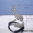 thumbnail image 5 of EGNMCR Rings Ladies Fashion Opening Several Olive Leaf Rings Live Mouth Jewelry Ring Ladies, 5 of 5