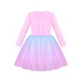 thumbnail image 4 of Robe Fille Bleue Butterfly Paillettes Dégradé Tulle 7 Ans, 4 of 7