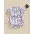 thumbnail image 3 of Fortune Mommy and Me Dresses Matching Set Summer Boho Dress Square Neck Ruffle Sleeves Floral Dress, 3 of 9