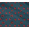 thumbnail image 4 of oneOone Tissu Flex Coton Bleu Sarcelle Rouge Insecte Fournitures de Courtepointe Tissu de Couture au Mètre 40 Pouces de Large, 4 of 4